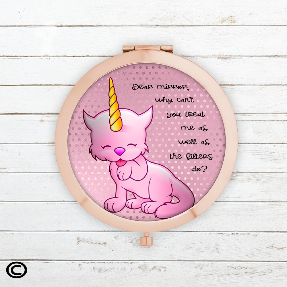 Funny Motivational Compact Mirrors